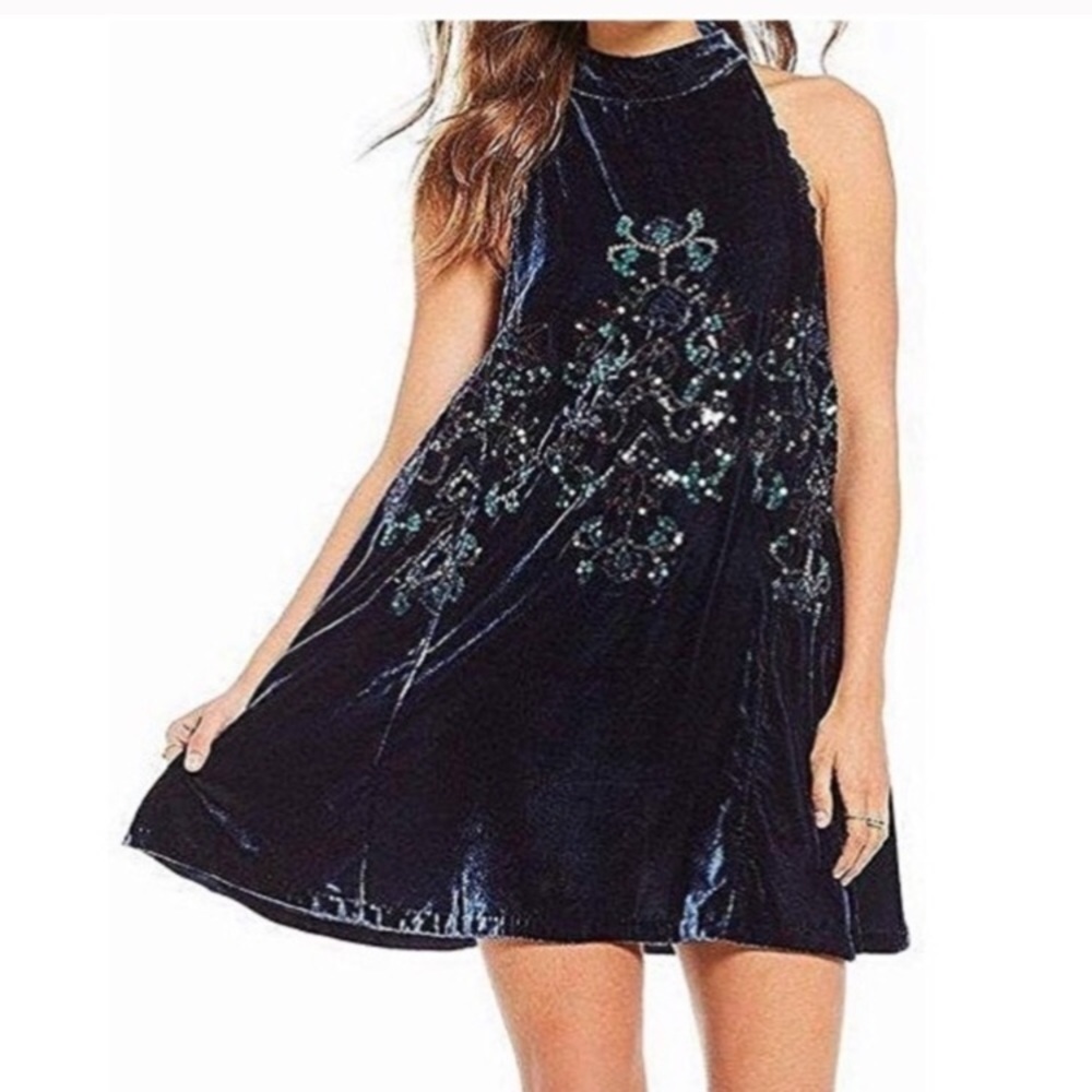 Free People Jill’s sequin swing mini dress